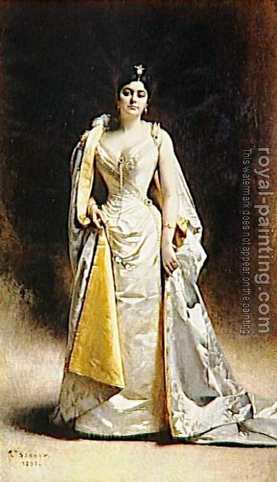 Leon Bonnat : Portrait de madame Albert Cahen d'Anvers